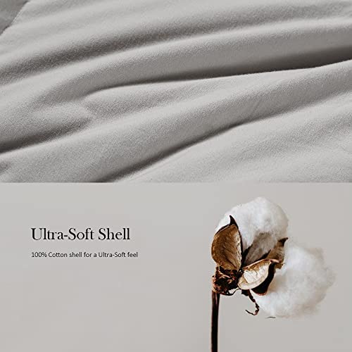 White King Size 60 Oz Goose Feathers Down Comforter with 8 Corner Tabs X273