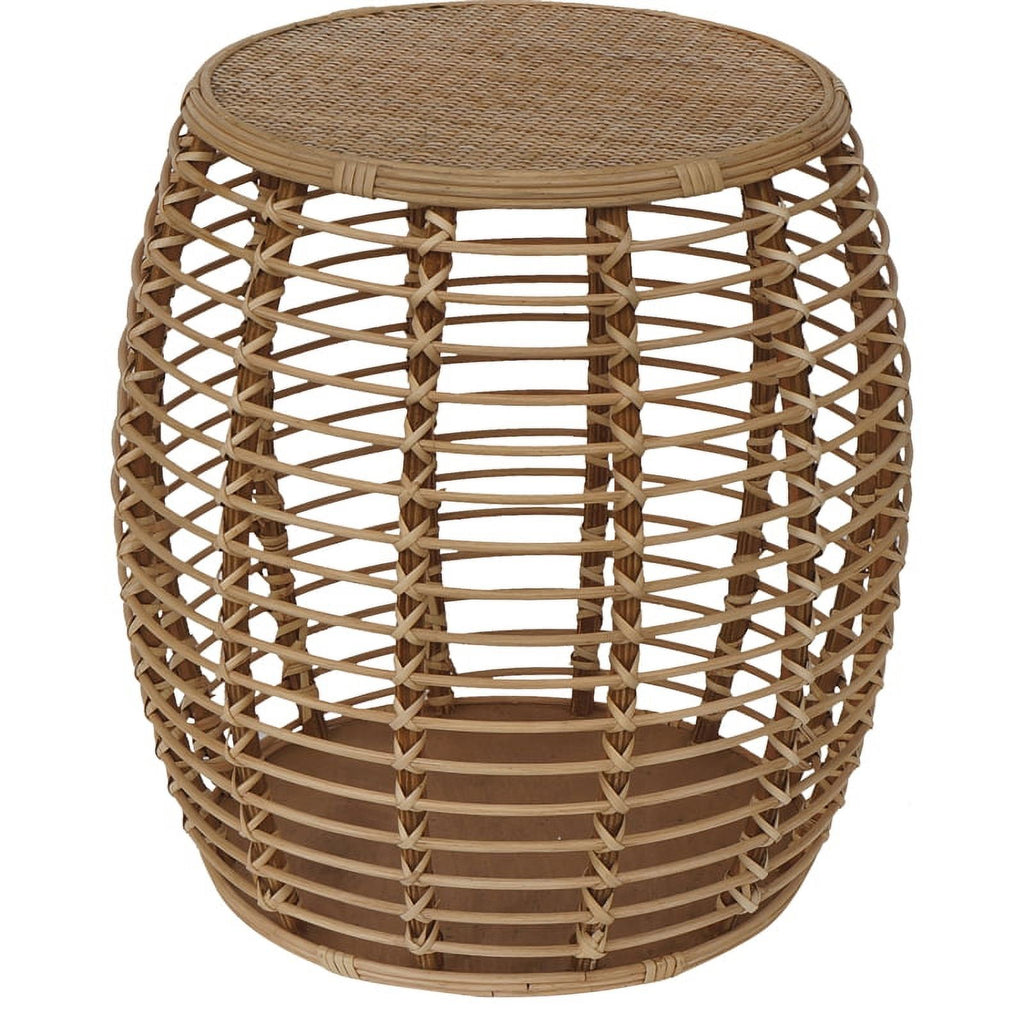 Natural Espresso Rattan End Table A6753