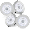 3.5” 2-Way Full Range Bluetooth Ceiling Wall Mount Speakers with LED Light Aluminum Frame Housing X451