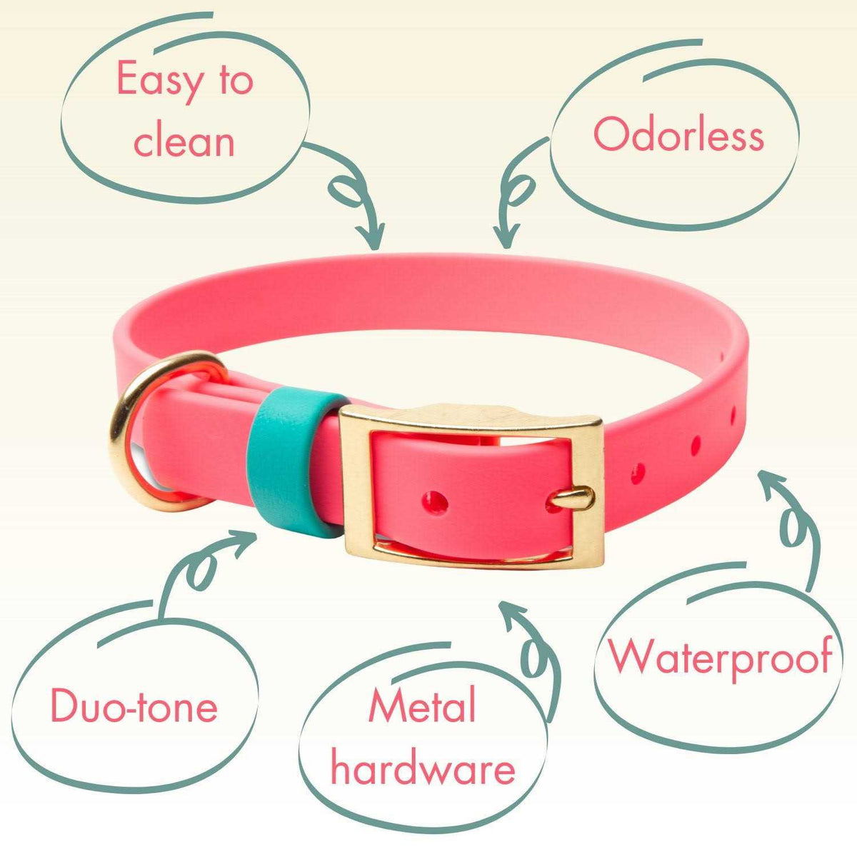 Waterproof Odorless Dog Collar M2620