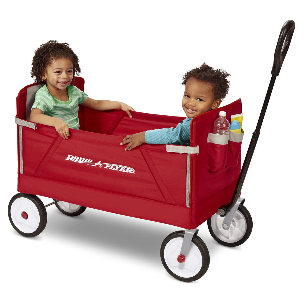 3-in-1 EZ Fold Wagon with Padded Seat and Seat Belts R10436