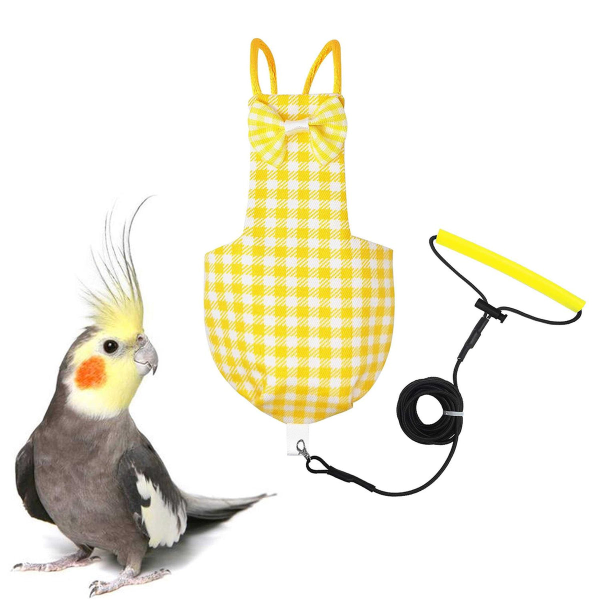 Bird Diaper Harness Flight Suit with 80 Inch Flying Leash U419
