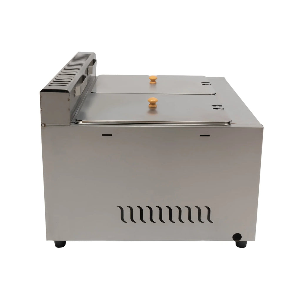 2 Burner Stainless Steel Gas Deep Fryer 12L Z9495