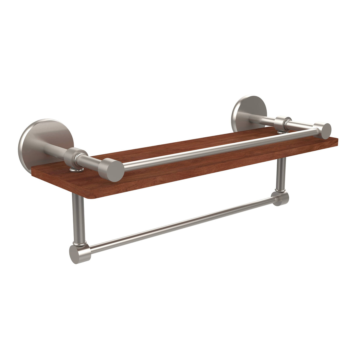 IPE Ironwood Shelf with Gallery Rail and Towel Bar D654874