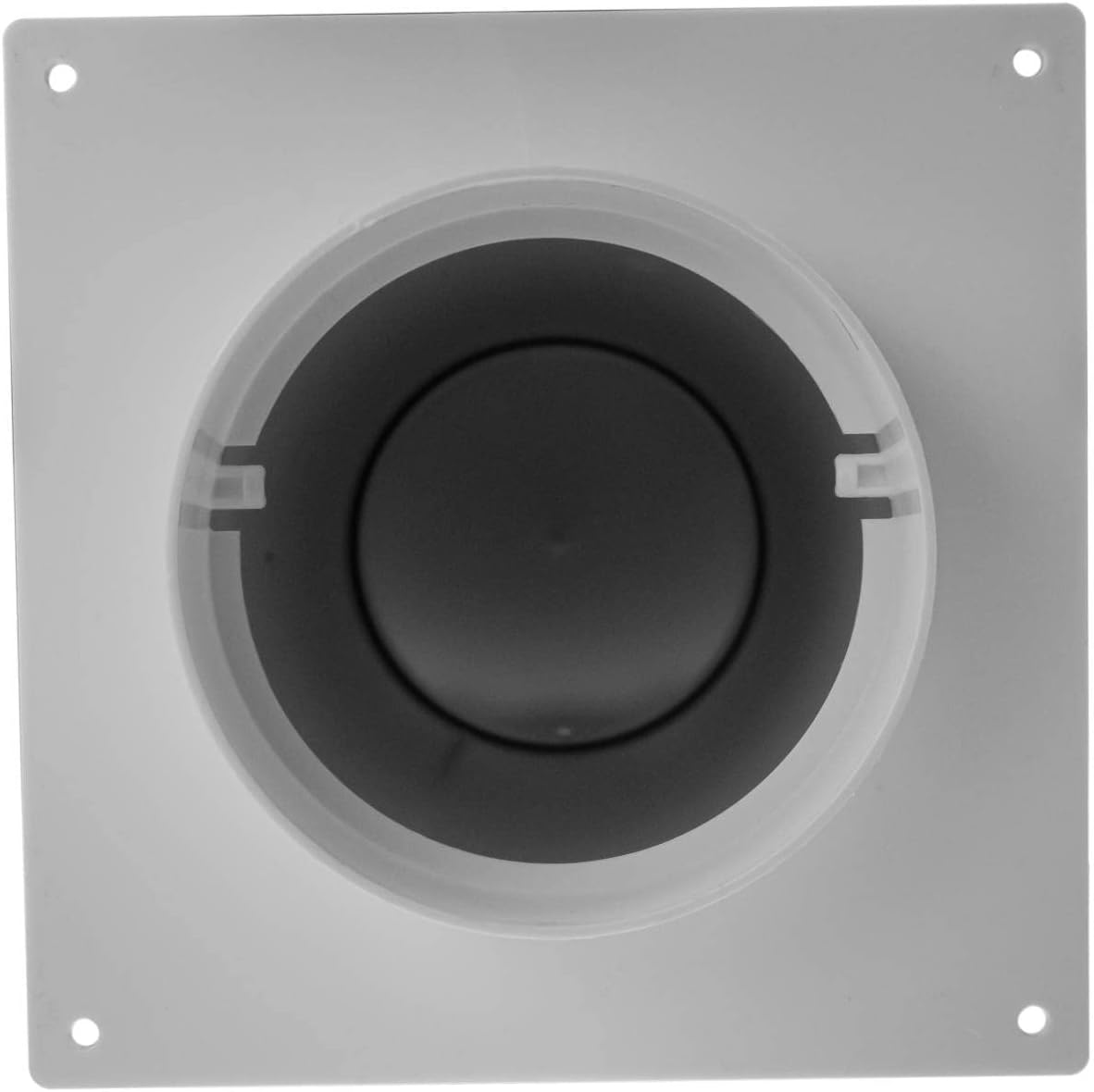 White Louvered Dryer Vent Hood with Pipe and Duct Connector, Pack of 2 X83013