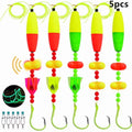 5pcs/set Catfish Rigs Fishing Tackle with Circle Hooks C830