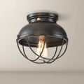 Black Caged Ceiling Light L16359