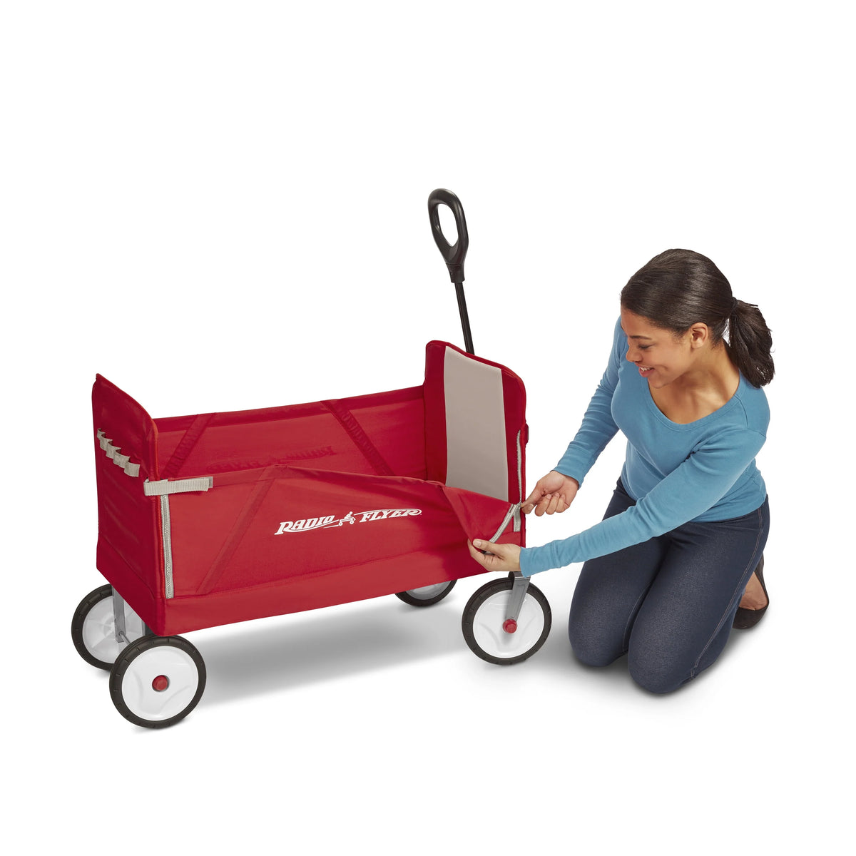 3-in-1 EZ Fold Wagon with Padded Seat and Seat Belts R10436
