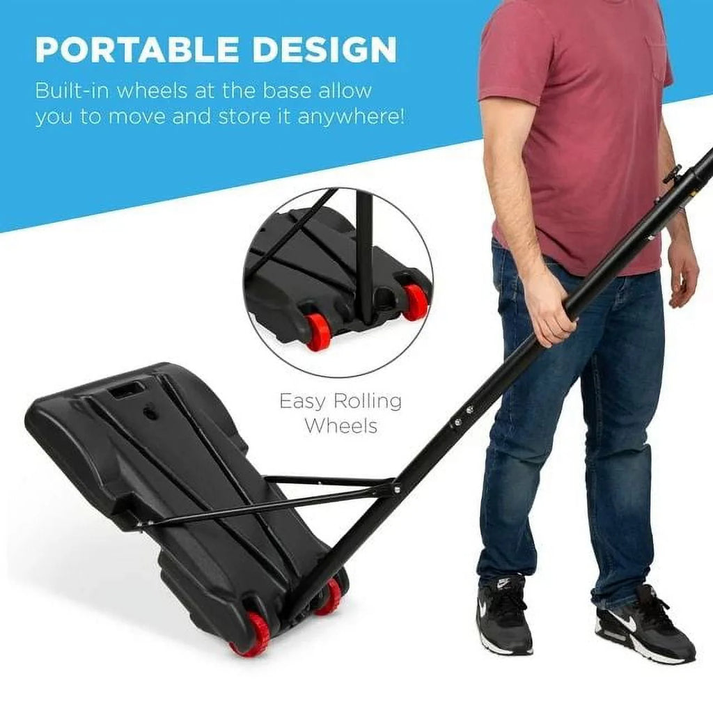 Portable Height-Adjustable Basketball Hoop with Wheels G227131