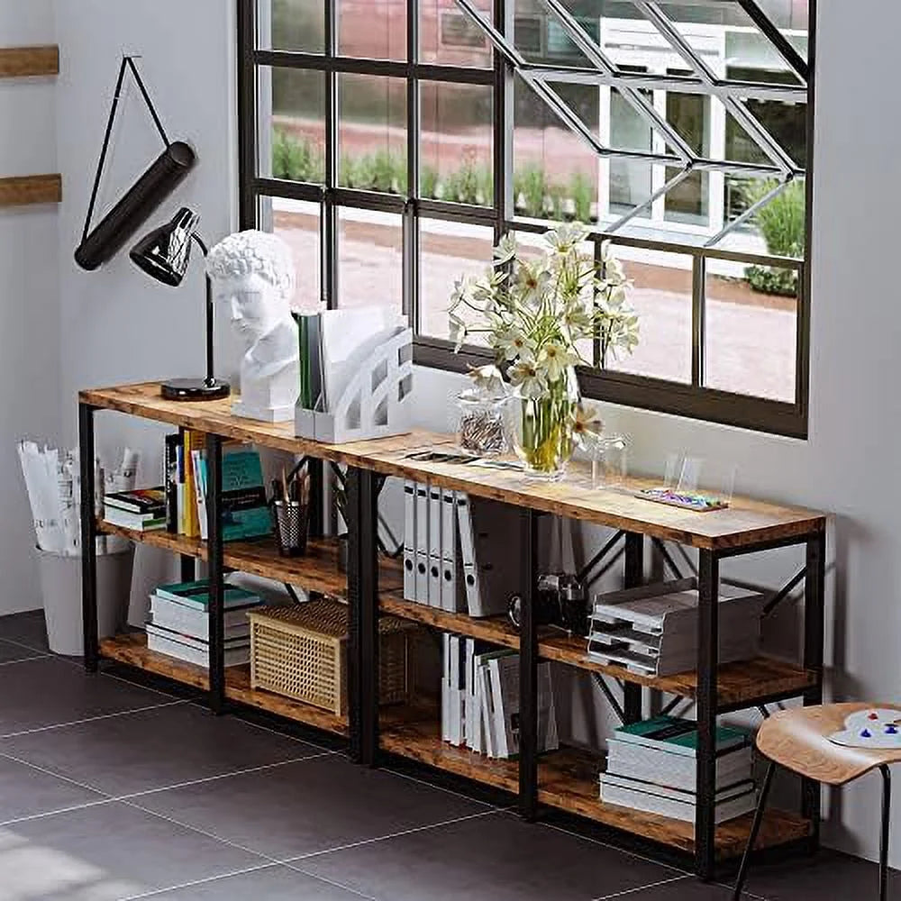 Rustic 47in 3-Tier Console Table P84164