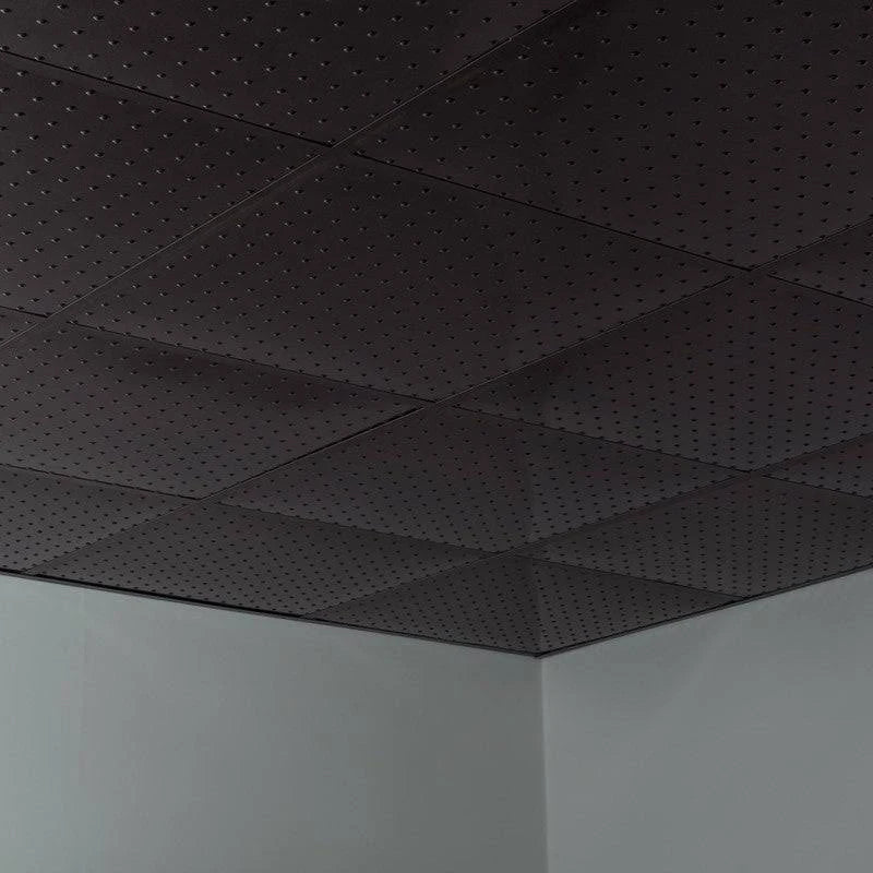 Smoked Pewter Vinyl Lay in Ceiling Tile 5 Pack O97796