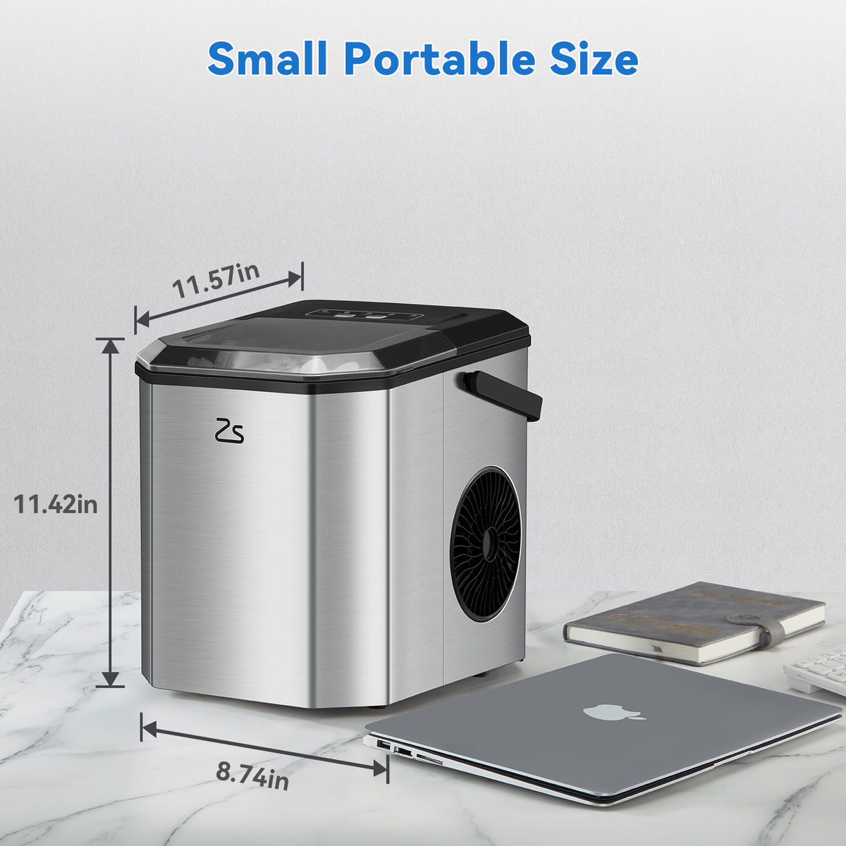 Countertop Nugget Ice Maker with Self-cleaning D591