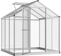 Walk-in Polycarbonate Greenhouse with Roof Vent Q681