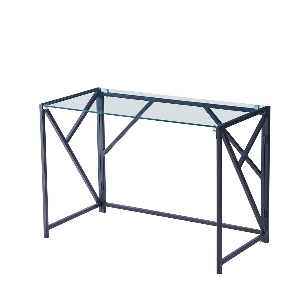 Clear Tempered Glass Computer Desk P58287