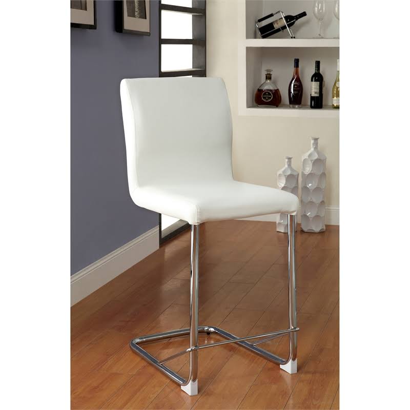 White Counter Stool (Set of 2) S830