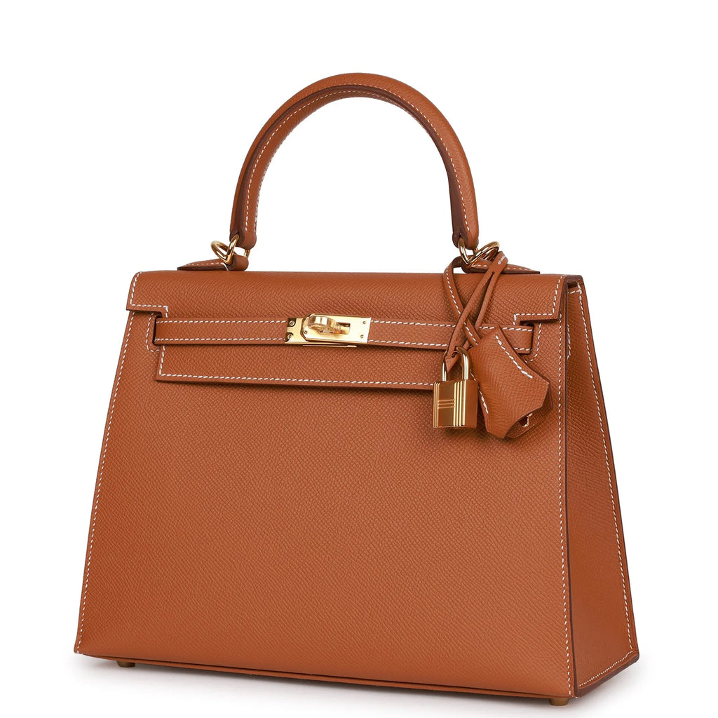 Gold Epsom Leather Handbag A855