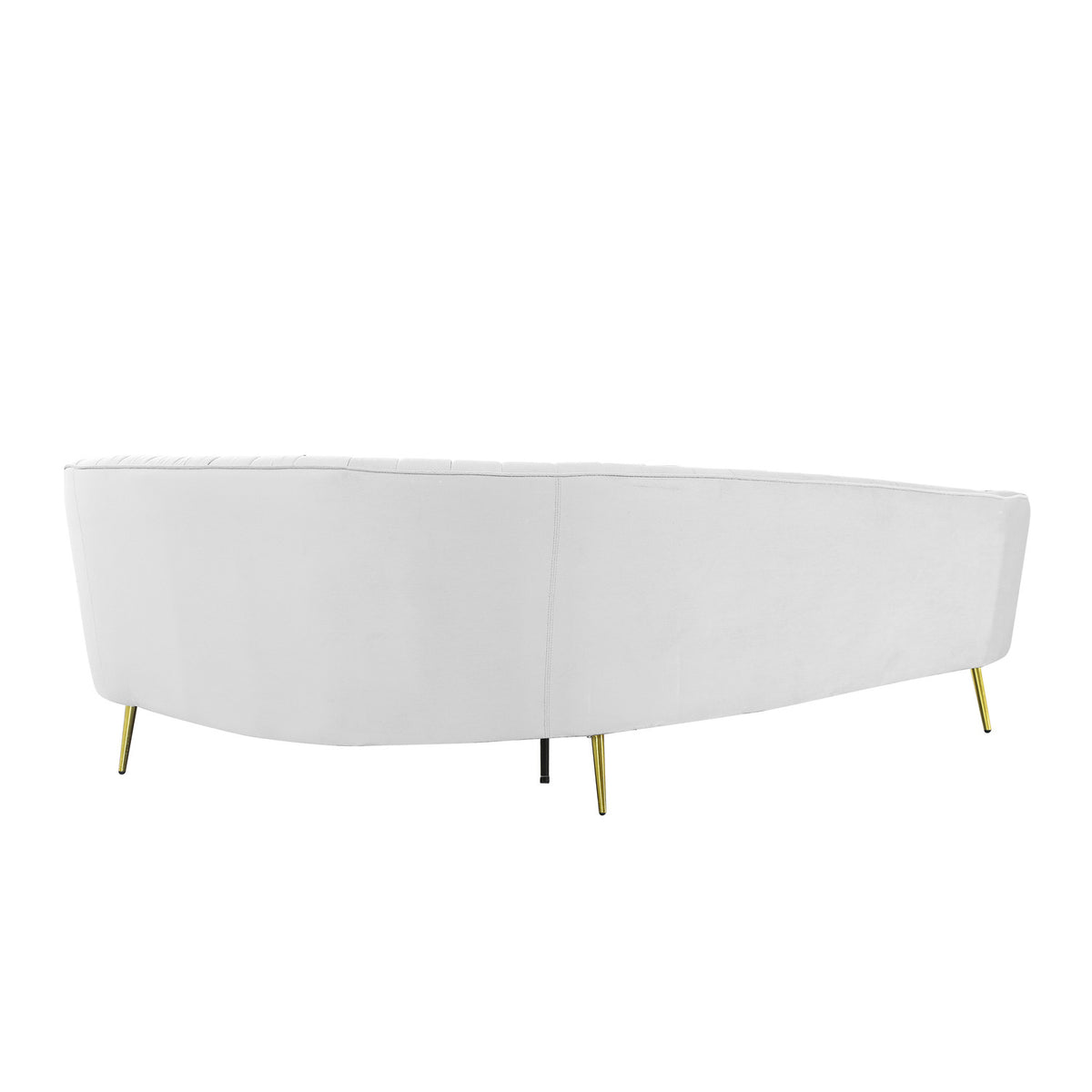 Modern Chaise-Style Sofa with Stain Resistant Fabric D15231