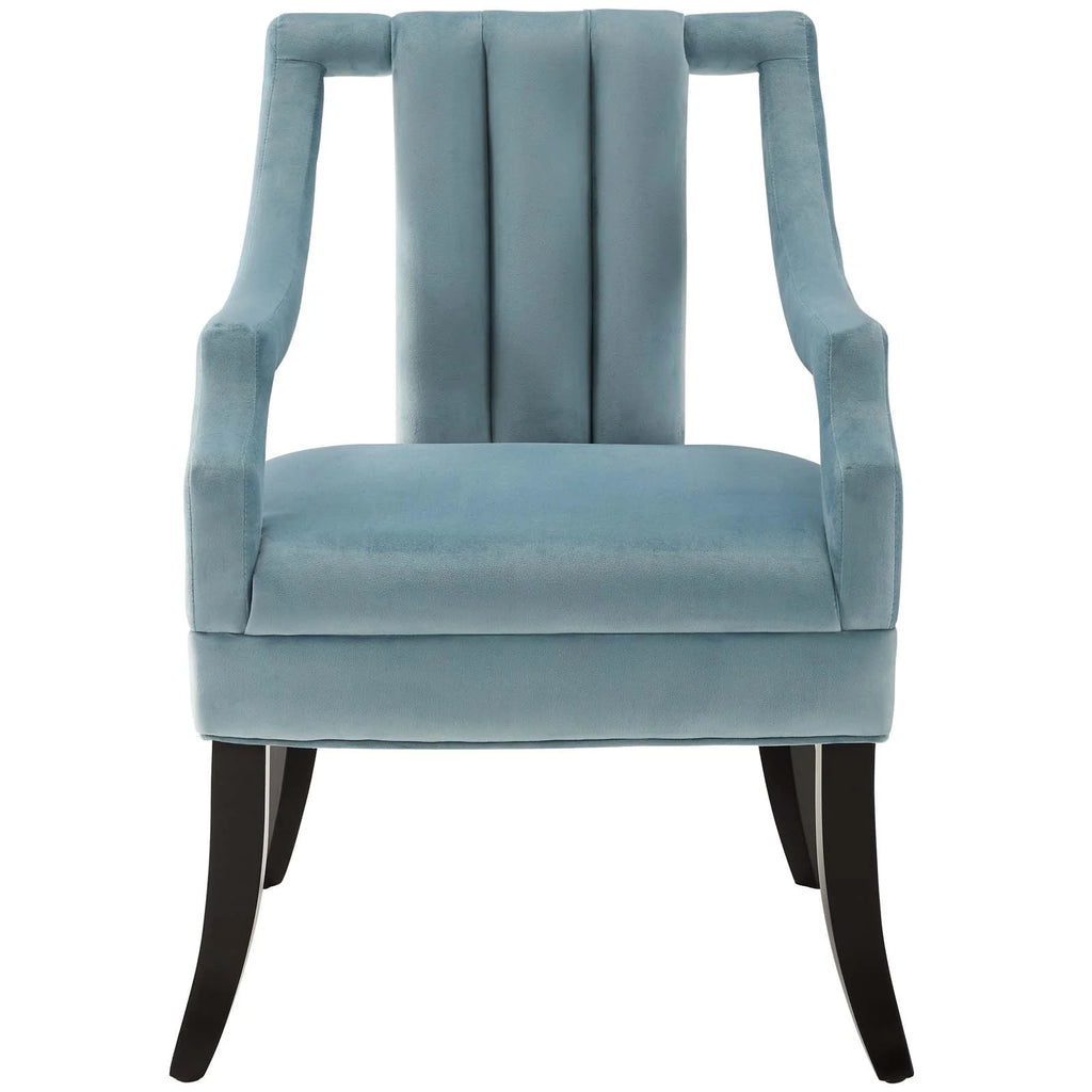 Light Blue Performance Velvet Accent Chair Set of 2 P596129