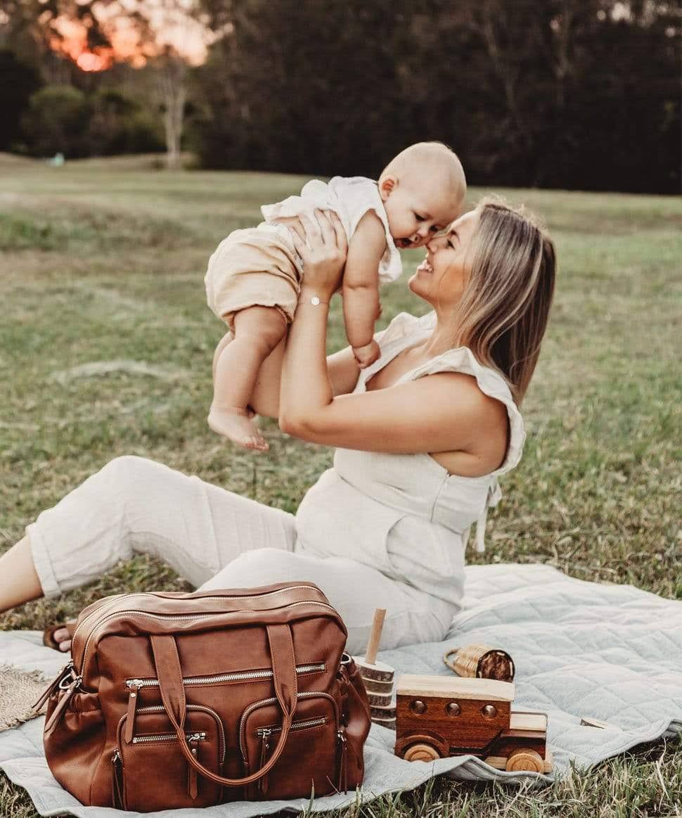 Faux Leather Nappy Bag W217