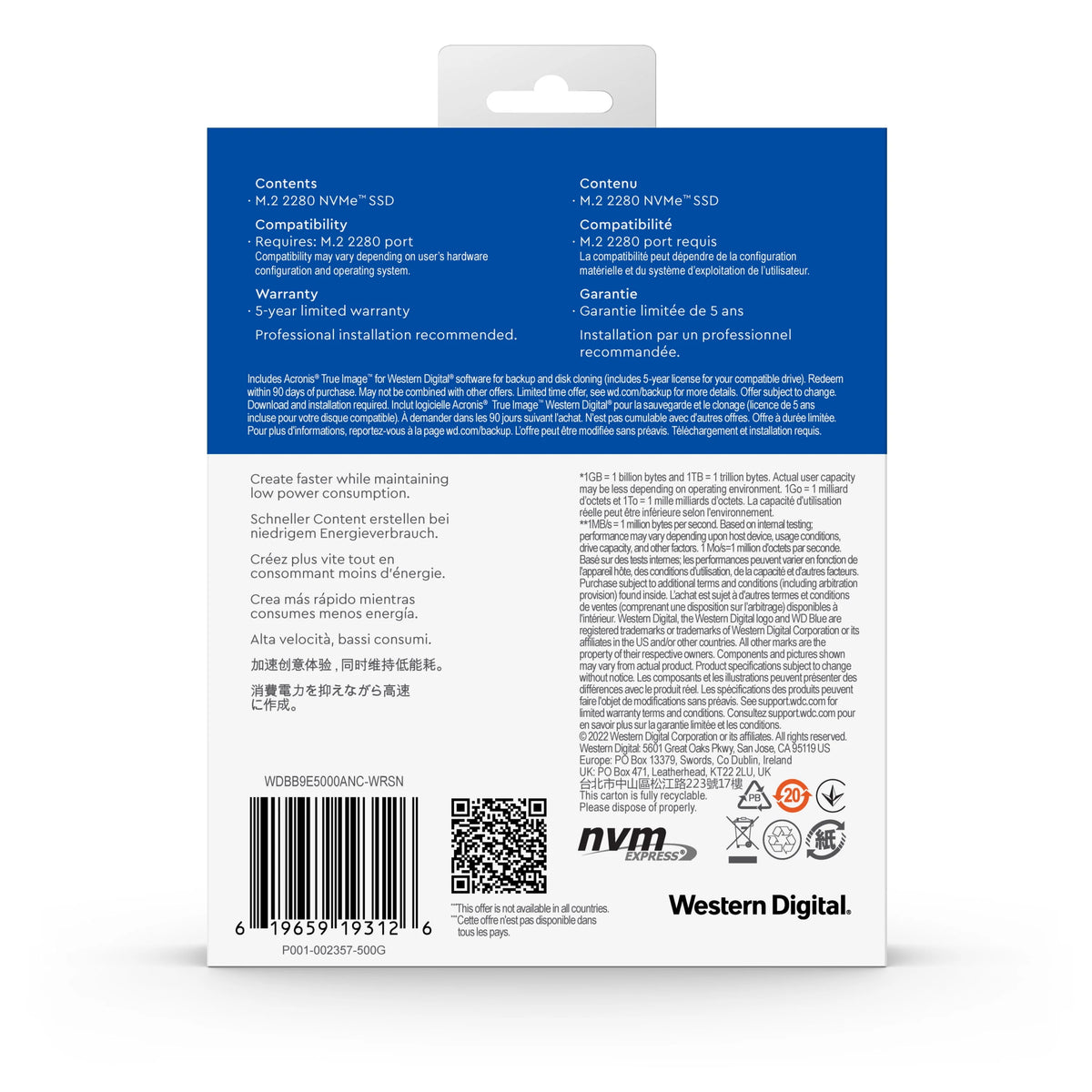 500GB NVMe SSD T4742