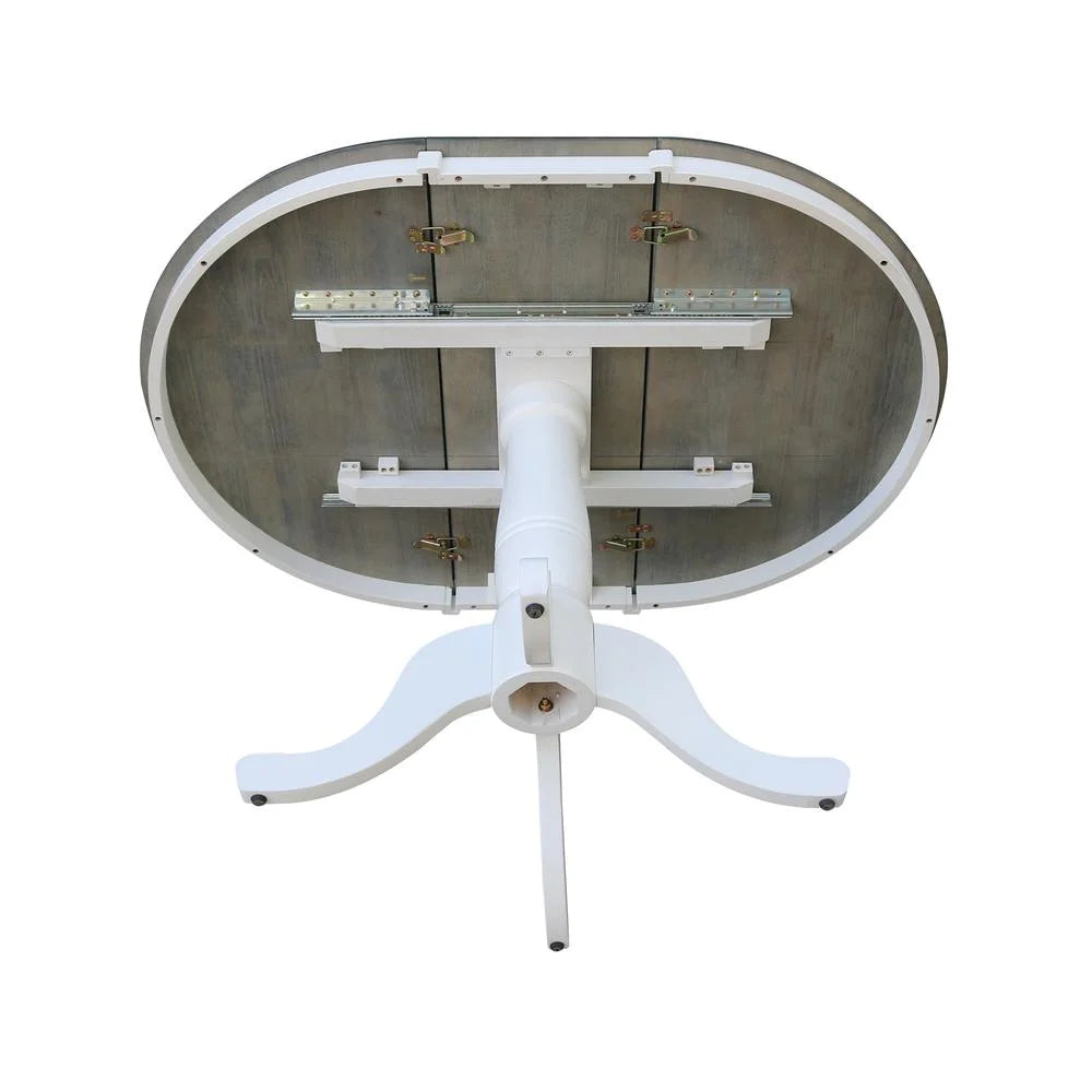 36" Wood Round Table with 12" Leaf V3242