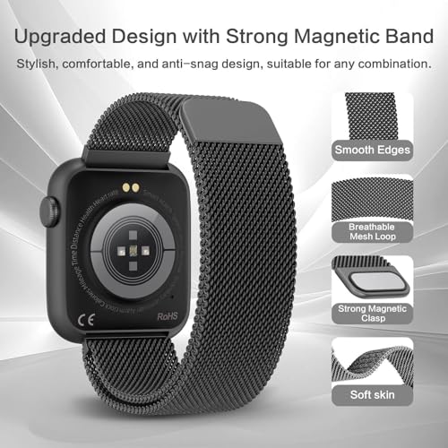 Smart Watch with Blood Pressure Heart Rate Sleep Monitor IP68 Waterproof Fitness Tracker B260