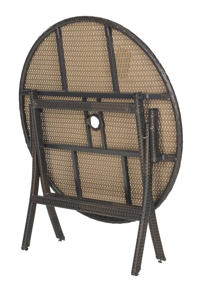 Brown Round Folding Picnic Table L75037