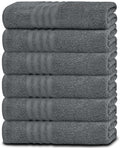 Cotton Bath Towels 24x50 Inch 6 Pack White P3226