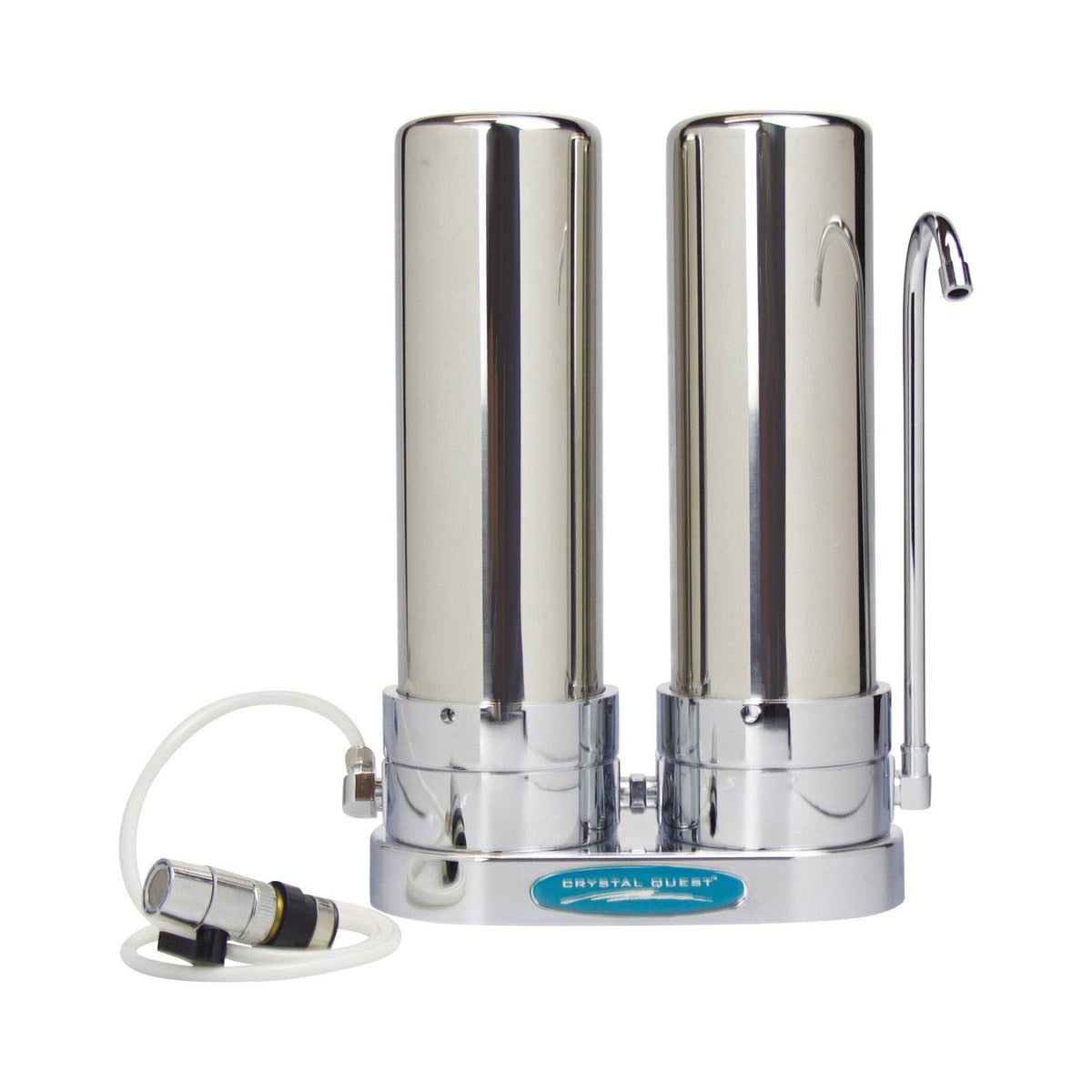 White Double Countertop Water Filter System L57652