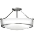 Semi Flush Antique Nickel Metal Light A40016