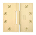 Square Barrel Heavy Duty Brass Hinge Flat Black 4.5 x 4.5 Removable Pin D394501