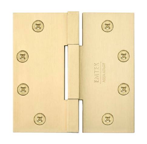 Square Barrel Heavy Duty Brass Hinge Flat Black 4.5 x 4.5 Removable Pin D394501