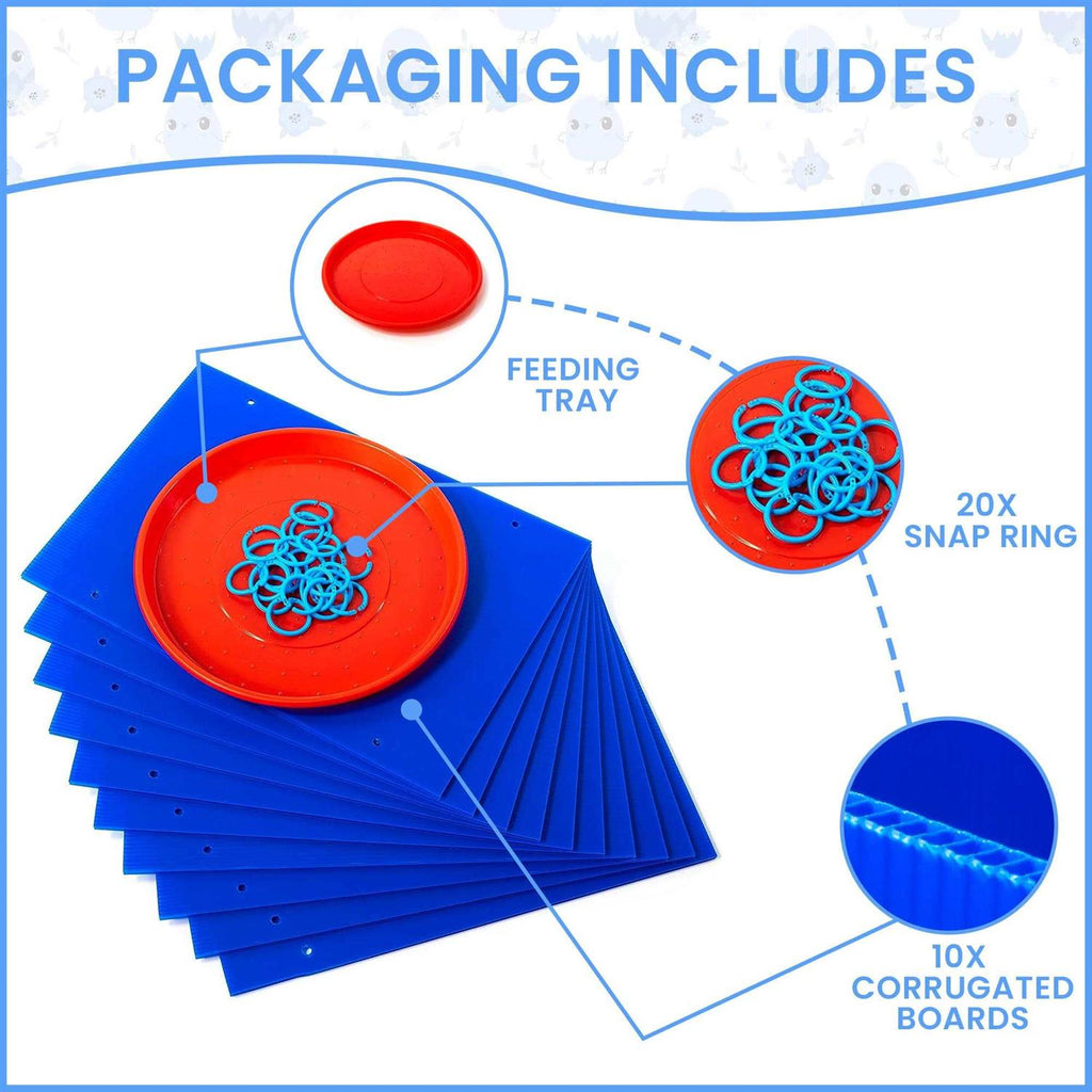 Blue Circular Chicken Brooder Box D936