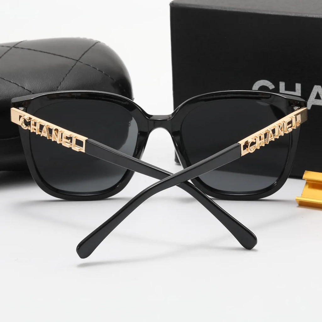 Double C Hollow Large Letter Polarized Sunglasses U18828