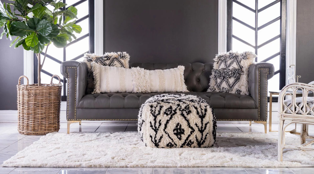 8' x 10' Ivory Shag Rug R507311