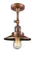 Antique Copper Semi Flush Mount Light H702997