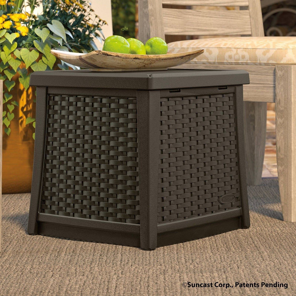Resin Patio Storage End Table N45959