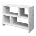 White Faux Marble 3 Tier Bookcase J941
