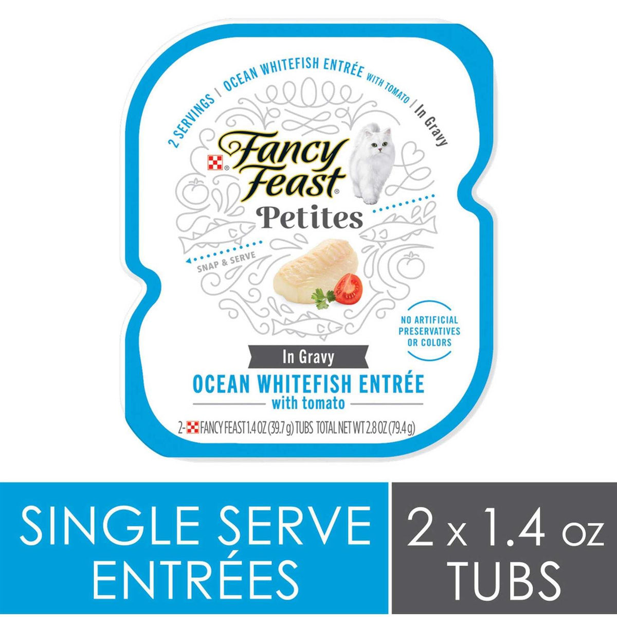 Ocean Whitefish Entree in Gravy Wet Cat Food J1014