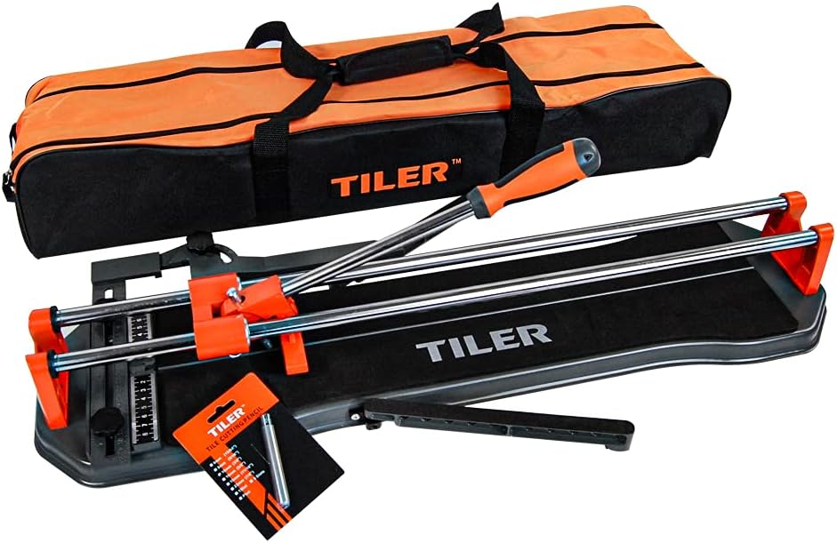 24 Inch Manual Tile Cutter with Aluminum Cutting Wheel and Carry Bag L4129