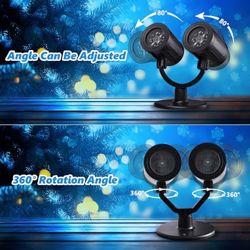 Waterproof Double Head Halloween Projector Lights with Timer C879381