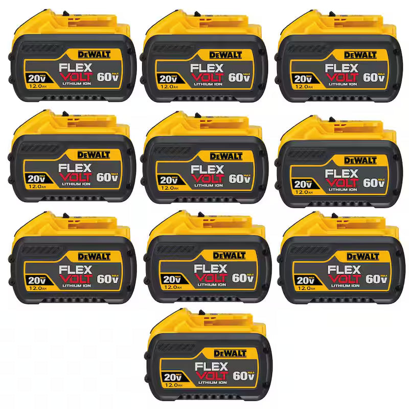 20V/60V MAX Lithium-Ion 12.0Ah Battery Pack 10-Pack B52950