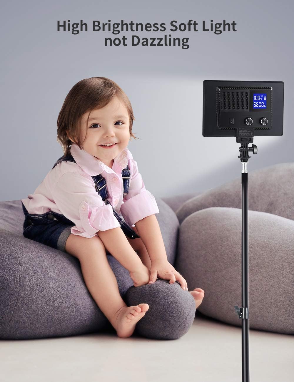LED Video Light with LCD Display E99288