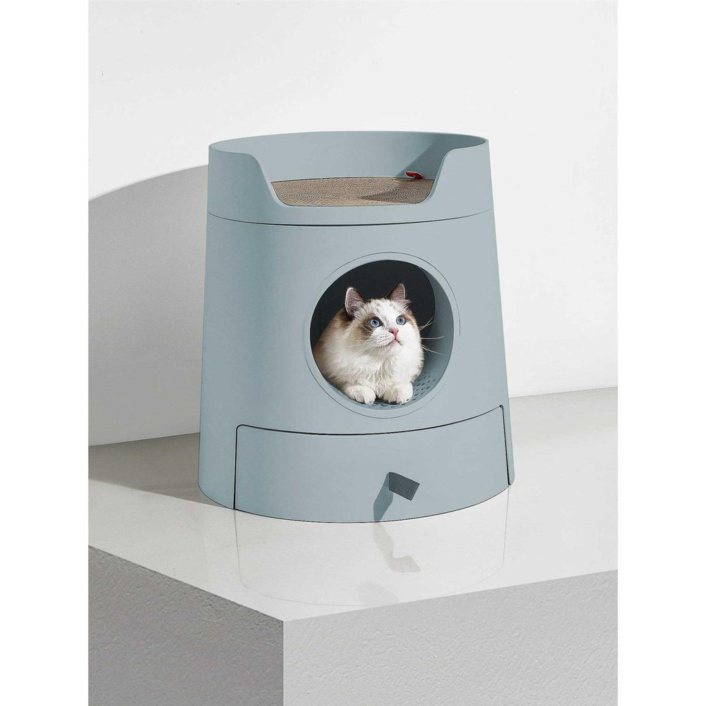 XL 2-in-1 Cat Litter Box with Scratch Basin M4797