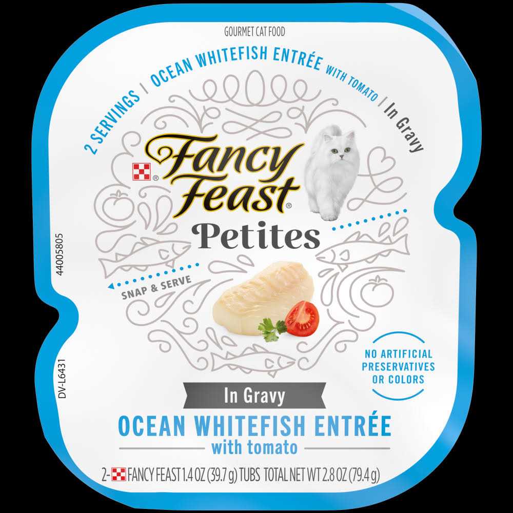 Ocean Whitefish Entree in Gravy Wet Cat Food J1014