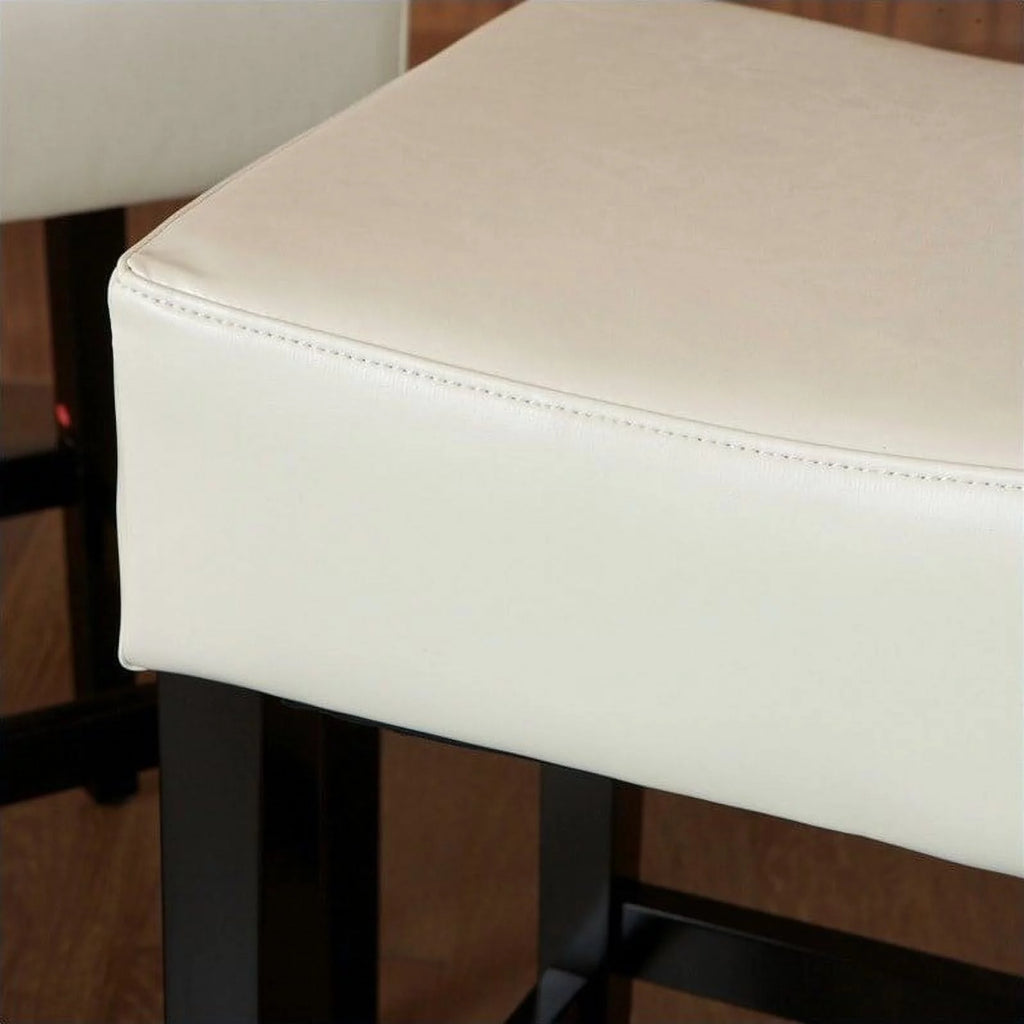 Ivory Backless Counter Stools Set of 2 F582