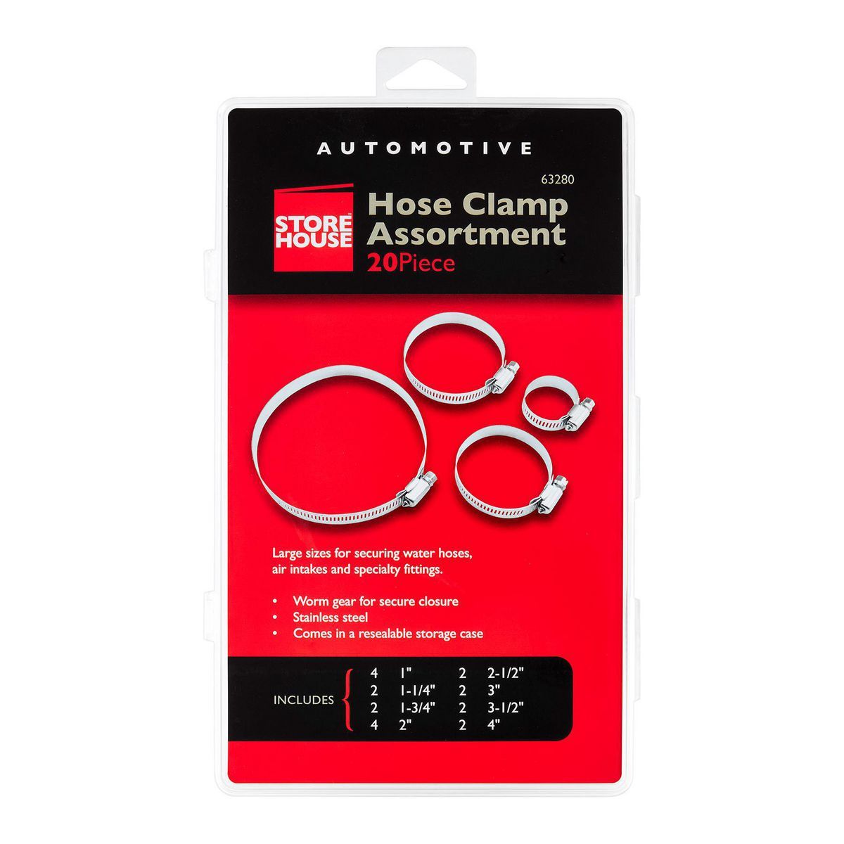 20 Piece Hose Clamp Assortment J1342