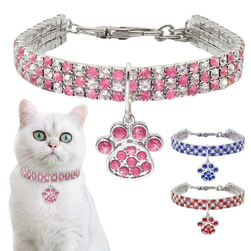 Adjustable Crystal Diamond Pet Collar H155151