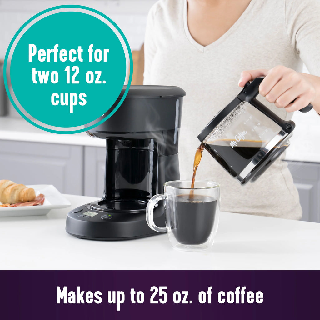 5-Cup Programmable Coffee Maker, 25 oz. Black I7378
