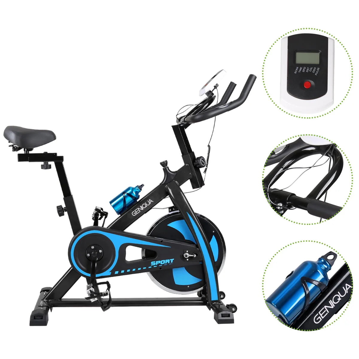 Black Indoor Exercise Bike W590904
